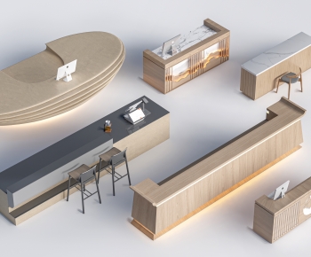 Modern Reception Desk-ID:709968091