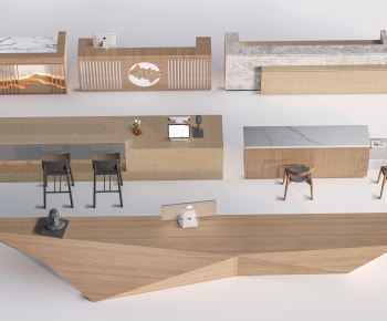 Modern Reception Desk-ID:460134988