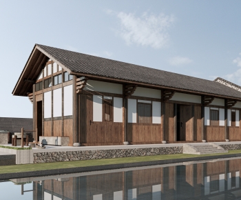 Chinese Style Appearance Of Commercial Building-ID:877527956