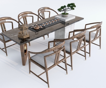 New Chinese Style Tea Tables And Chairs-ID:713268045