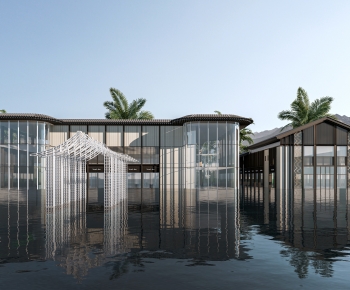 New Chinese Style Appearance Of Commercial Building-ID:398225075