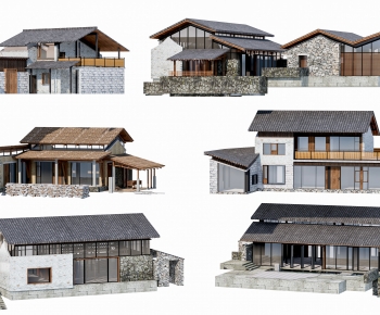 New Chinese Style Residential Building-ID:663810013