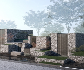 Modern Landscape Wall-ID:888374096