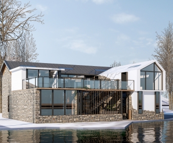 New Chinese Style Appearance Of Commercial Building-ID:240859033