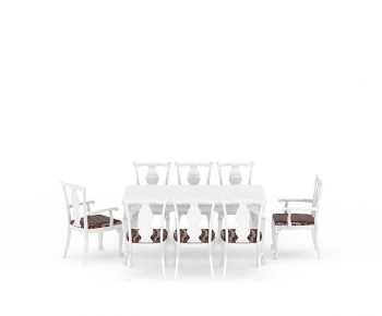 European Style Dining Table And Chairs-ID:360763078