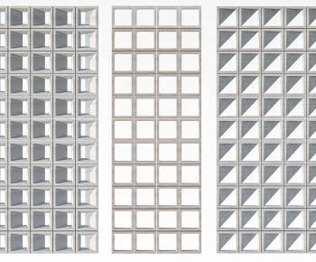 Modern Cement Brick Screen Partition-ID:989306934