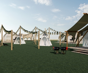 Modern Park Landscape-ID:605424882