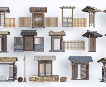 Chinese Style Facade Element-ID:890197995