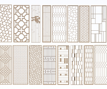 New Chinese Style Wooden Screen Partition-ID:117390232