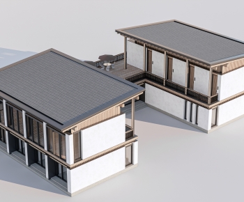 New Chinese Style Appearance Of Commercial Building-ID:349507098