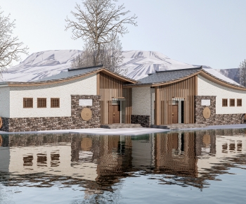 New Chinese Style Appearance Of Commercial Building-ID:173039472