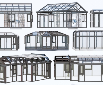 Modern Glass Sunshine Room-ID:157507902