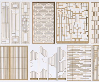 New Chinese Style Wooden Screen Partition-ID:280540024