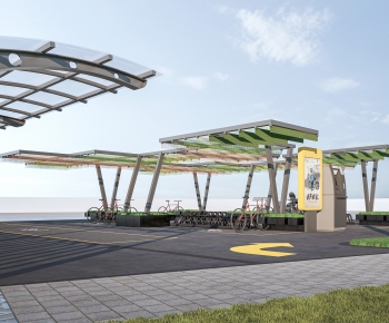 Modern Outdoor Parking Lot-ID:313352115