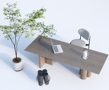 Modern Computer Desk And Chair-ID:607502948