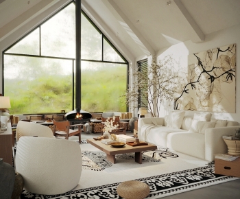 Modern A Living Room-ID:874664076