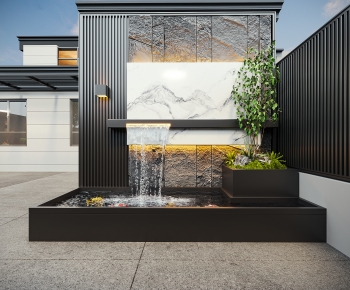 Modern Rockery Waterscape-ID:871725086