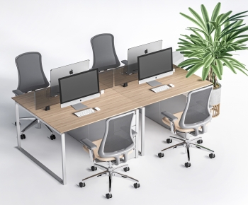 Modern Office Desk And Chair-ID:760619611