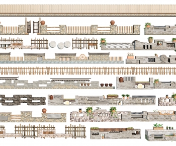 New Chinese Style Landscape Wall-ID:969218979