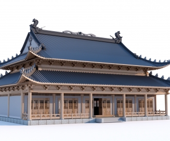 Chinese Style Appearance Of Commercial Building-ID:662218098