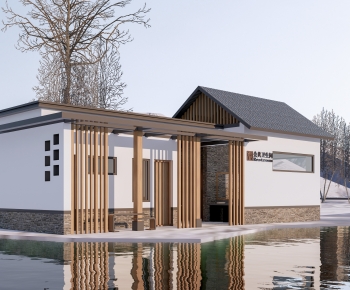 New Chinese Style Public Building-ID:183764931