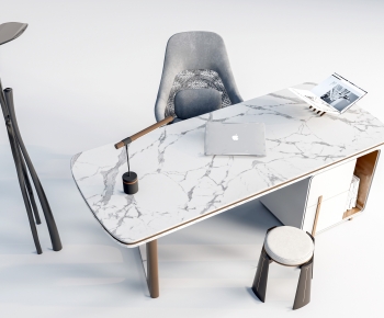 Modern Computer Desk And Chair-ID:260668994