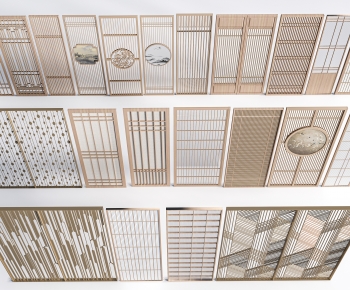 New Chinese Style Wooden Screen Partition-ID:907932047