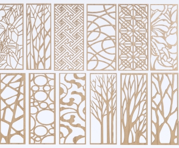 New Chinese Style Wooden Screen Partition-ID:146848924