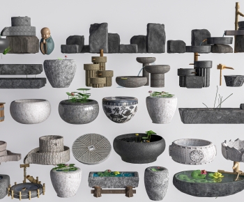 Chinese Style Garden-ID:968321084