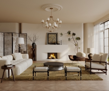 French Style A Living Room-ID:772834061