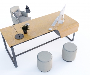 Modern Computer Desk And Chair-ID:733968023