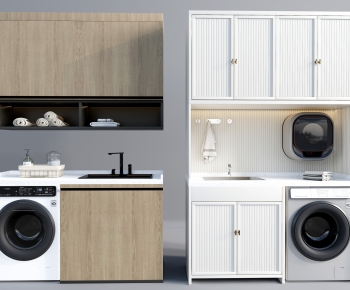 Modern Laundry Cabinet-ID:968925954