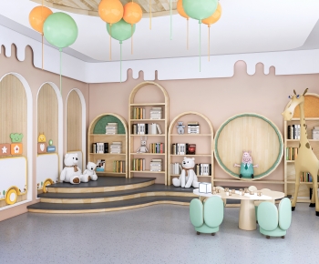 Modern Children's Reading Room-ID:725186113