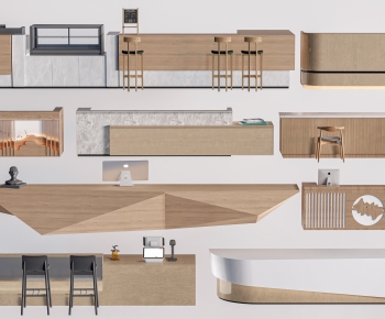Modern Reception Desk-ID:582436089