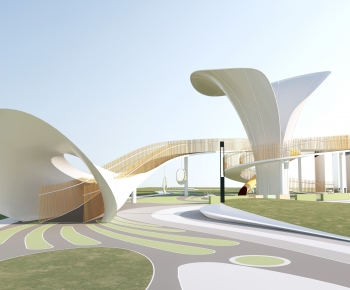 Modern Park Landscape-ID:418929109