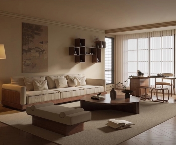 New Chinese Style A Living Room-ID:317344906