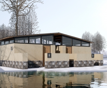 New Chinese Style Public Building-ID:385687115