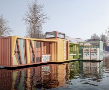 Modern Appearance Of Commercial Building-ID:559391982