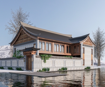 New Chinese Style Appearance Of Commercial Building-ID:568758018