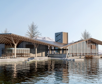 New Chinese Style Appearance Of Commercial Building-ID:502979995