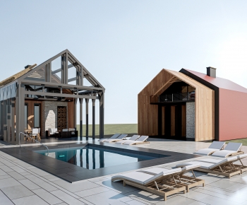 Modern Appearance Of Commercial Building-ID:227106093