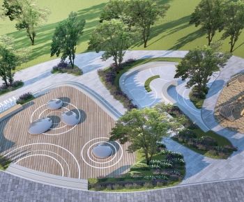 Modern Park Landscape-ID:542656902