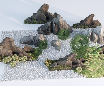 New Chinese Style Rockery Waterscape-ID:985848906