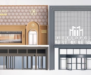 Modern Facade Element-ID:703515051