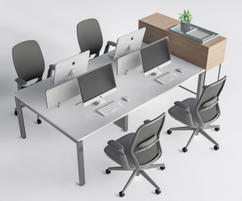 Modern Office Desk And Chair-ID:152661099