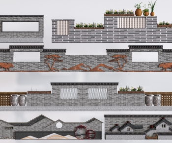New Chinese Style Landscape Wall-ID:878438002