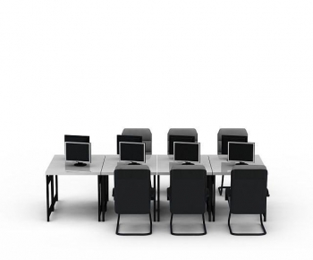 Modern Office Desk And Chair-ID:185311088