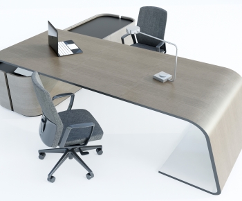 Modern Office Desk And Chair-ID:704165948