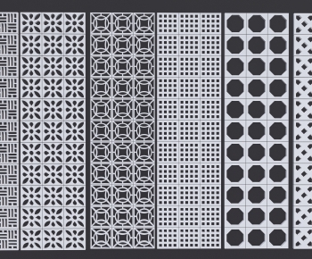 Modern Cement Brick Screen Partition-ID:490276107