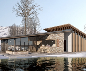 New Chinese Style Appearance Of Commercial Building-ID:578279581